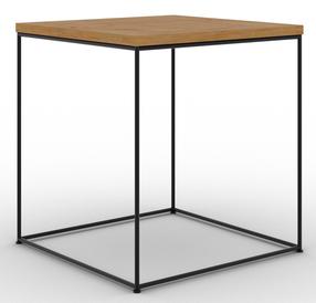 Kavos staliukas ADRK Adina, rudas/juodas/rusva, 40 cm x 40 cm x 43 cm