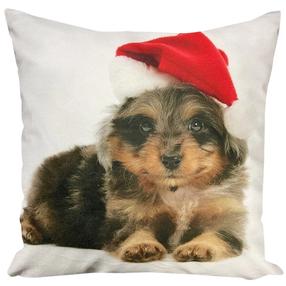 Dekoratyvinės pagalvėlės užvalkalas JCLA-01, ruda/balta, 40 cm x 40 cm