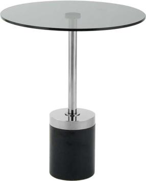 Kavos staliukas Kayoom Lana 125, juodas/grafito, 46 cm x 46 cm x 53 cm