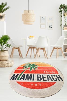 Kilimas Conceptum Hypnose Miami Beach, įvairių spalvų, 100 cm x 100 cm