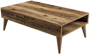 Kavos staliukas Kalune Design Valensiya, riešuto, 105 cm x 60 cm x 34.6 cm