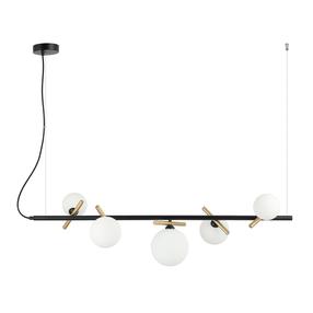 Šviestuvas kabinamas Italux Reverso PND-5622-5-BK-W, G9