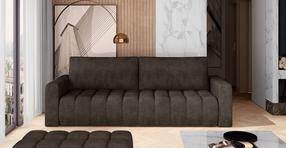 Sofa Lazaro Dora 28, tamsiai ruda, 97 x 247 cm x 92 cm