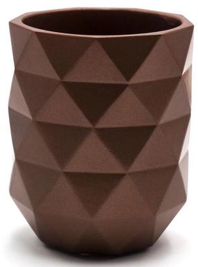 Dantų šepetėlio stiklinė Ridder Joyce 2165108, ruda, 8 cm x 9.5 cm x 8 cm