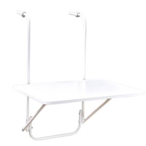 Lauko stalas Patio, baltas, 60 cm x 40 cm x 72 cm