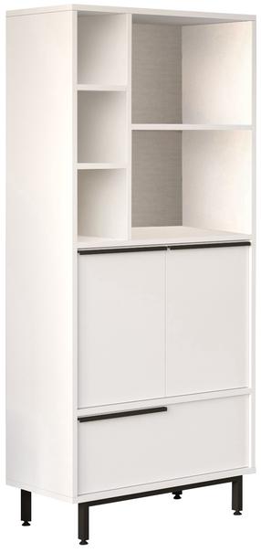 Laisvai pastatoma virtuvės spintelė Kalune Design, balta, 35.5 cm x 74.8 cm x 161.6 cm