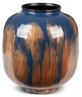 Dekoratyvinė vaza Kaja, 34 cm, mėlyna/aukso