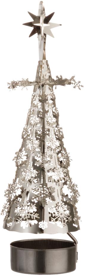 Kalėdinė žvakidė, "Eglutė" Winteria, 6 cm, sidabro