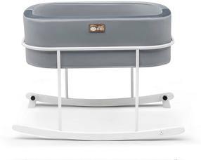 Lopšys kūdikiams viengulė Kalune Design Hier 676HDS1124, balta/pilka, be patalynės dėžės, su čiužiniu