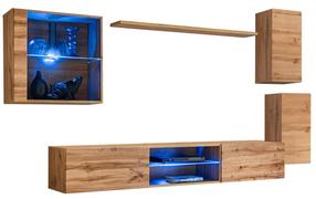 Svetainės baldų komplektas ASM Switch XXIII, vidaus, ąžuolo