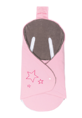 Žieminis miegmaišis kūdikiui Fillikid Filliwrap, rožinė, 80 cm x 35 cm