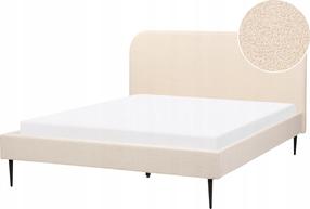 Lova dvigulė Beliani Flayat, 160 x 200 cm, smėlio, be čiužinio, su grotelėmis