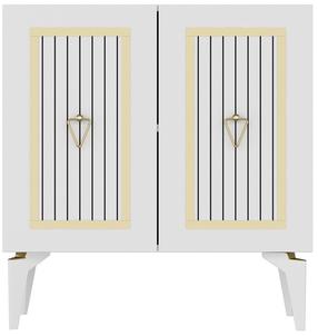 Spintelė Kalune Design Capri 475OLV1760, aukso/balta, 40 cm x 75 cm x 79 cm