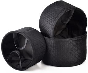 Krepšių rinkinys, daiktų saugojimo Mondex Sara Black HIWB7003-PROM, juoda, 30 x 30 x 18 cm