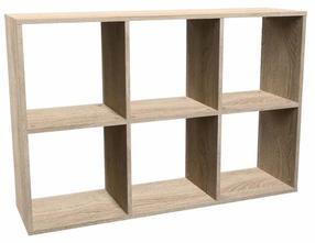 Pastatoma lentyna Malax 2x3, sonoma ąžuolo, 30 cm x 110 cm x 75 cm