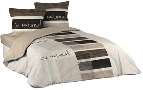 Patalynės užvalkalų komplektas Douceur d`Interieur Natural, ruda/smėlio, 200 x 200 cm