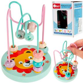 Edukacinis labirintas Martom Mini Beads Coaster, 12 cm, žalia