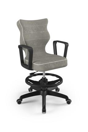 Vaikiška darbo kėdė Norm Visto 03, 63 x 63 x 99 cm, juoda/pilka