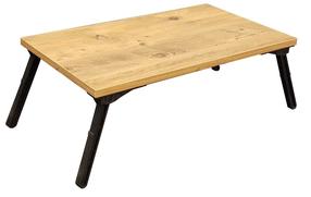 Nešiojamo kompiuterio staliukas Kalune Design Gusto Atlantic, juoda/pušies