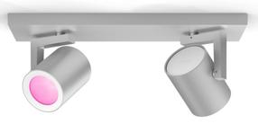 Išmanusis šviestuvas nukreipiamasis Philips Hue Argenta, GU10, 2 x 5.7 W