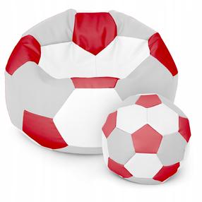 Sėdmaišių rinkinys Ball XXXXL, baltas/raudonas/pilkas