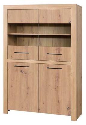 Spintelė - vitrina ADRK Janez, ruda, 110 cm x 40 cm x 160 cm