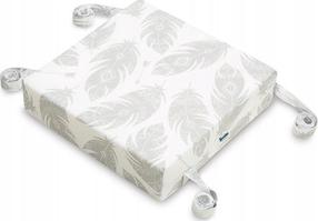 Kėdžių pagalvėlė Sensillo Feathers, balta/oranžinė/pilka, 32 cm x 32 cm