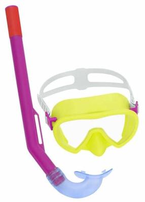 Plaukimo komplektai Bestway Crusader Essential, geltona/violetinė