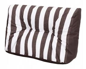 Lauko baldų pagalvė Hobbygarden Leo Short Back LEKBRP11, ruda/balta, 40 x 60 cm