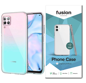 Telefono dėklas Fusion, Huawei P40 Lite, skaidri
