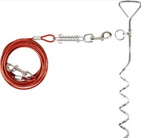 Kuoliukas šuns pavadėliui Flamingo Tie Out Stake, sidabro