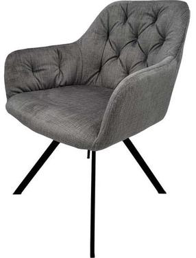 Kėdžių rinkinys Kayoom Georgia 125, tamsiai pilka, 2 vnt.