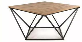Kavos staliukas Silver A, ąžuolo, 80 cm x 80 cm x 45 cm