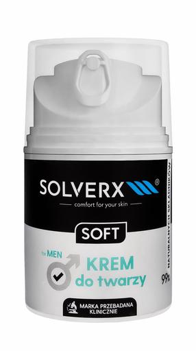 Veido kremas Solverx Men Soft, 50 ml