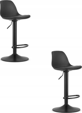 Kėdžių rinkinys Leobert Hoga, juoda, 33 cm x 37 cm x 81 - 102 cm, 2 vnt.