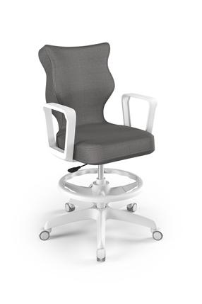 Vaikiška darbo kėdė Norm Monolith 33, 63 x 63 x 99 cm, balta/tamsiai pilka