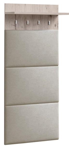 Drabužių kabykla su lentyna Gustavo, 160 cm, ąžuolo/smėlio
