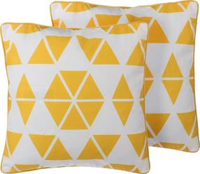 Dekoratyvinė pagalvėlė Shumee Pansy, geltona, 45 cm x 45 cm, 2 vnt.