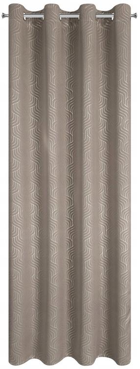 Užtemdanti užuolaida Oleta, tamsaus smėlio spalva, 140 cm x 250 cm