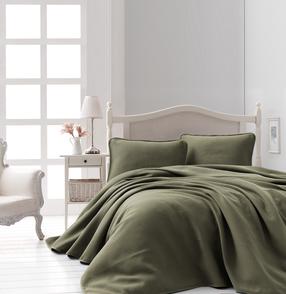 Lovatiesės komplektas Mijolnir Liv 157SHS5402, samanų, 220 cm x 240 cm