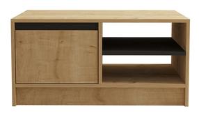 Kavos staliukas Kalune Design Sirek, antracito/ąžuolo, 60 cm x 90 cm x 45 cm