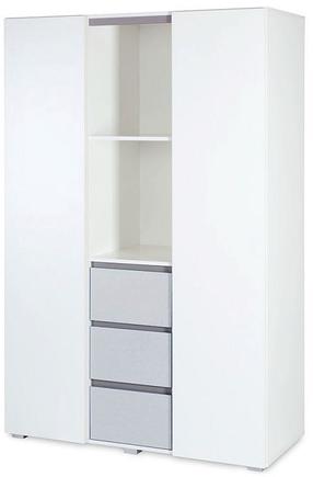 Spinta LittleSky Dalia, balta/pilka, 120 cm x 50 cm x 183 cm