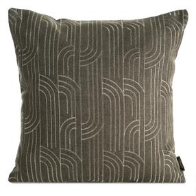 Dekoratyvinės pagalvėlės užvalkalas Mila 02, ruda/aukso, 45 cm x 45 cm