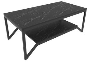 Kavos staliukas Kalune Design Flora, juodas, 120 cm x 60 cm x 45.8 cm