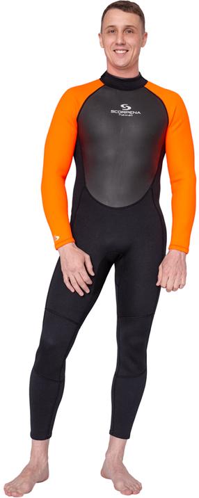 Hidrokostiumas Scorpena Hawaii Man 02454, juoda/oranžinė, L