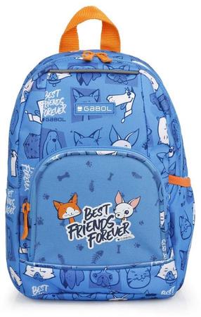 Vaikiška kuprinė Gabol Friends 11G233187, oranžinė/žydra, 22 cm x 16 cm x 30 cm