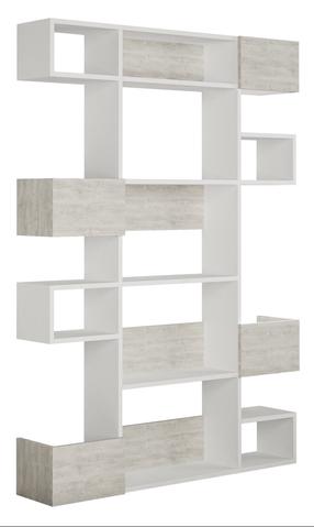 Pastatoma lentyna Kalune Design Niho 855DTE3720, balta, 120 cm x 20 cm x 171 cm