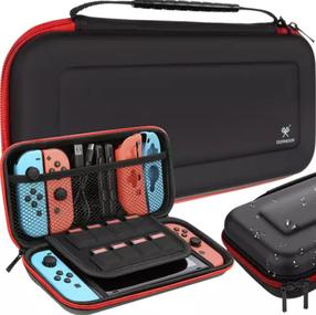 Dėklas žaidimų konsolei Dunmoon 19379, juoda/raudona