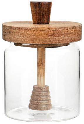 Maisto saugojimo indas, medaus indas Homla Carlos 891064, 0.47 l, skaidri/ruda