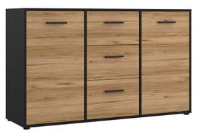 Komoda Forte Mokkaro MOKK231-M322, 42 cm x 141.2 cm x 84.9 cm